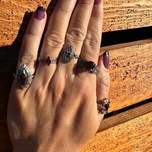 Gothic Halloween Vintage Avon Rings - Lot of 5